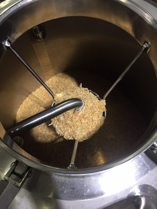 coconut being infused into beer