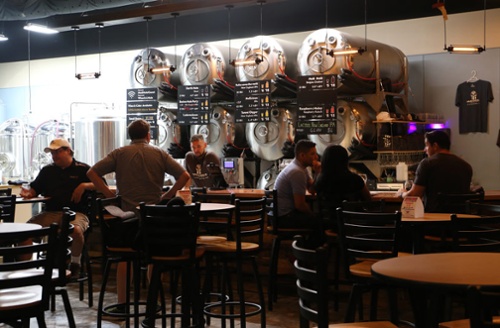 Serving Beer Tanks in the Tap Room