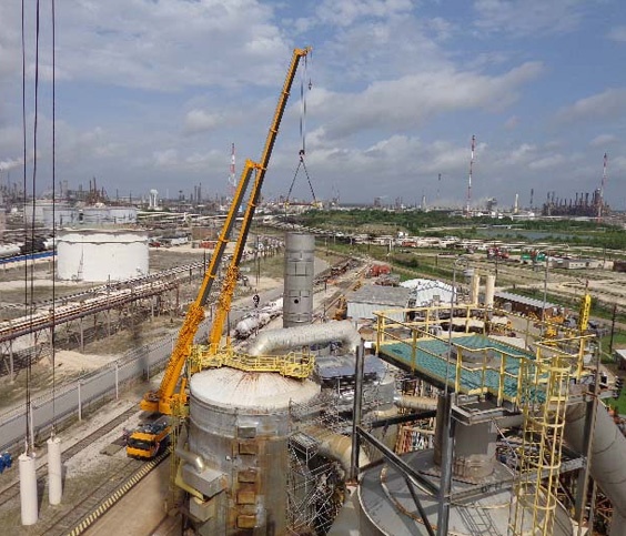Onsite tank fabrication under deadline