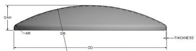 standard flanged and dished tank head