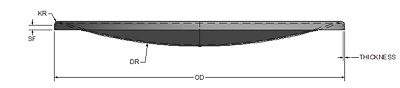 flanged and reverse dished tank head